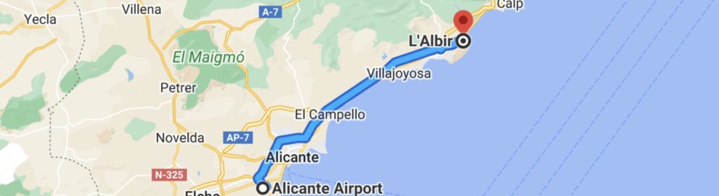 Route Alicante-Albir