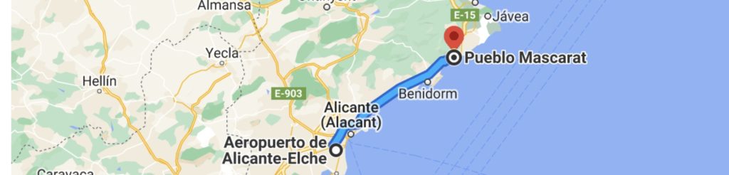 Route Alicante- Mascarat