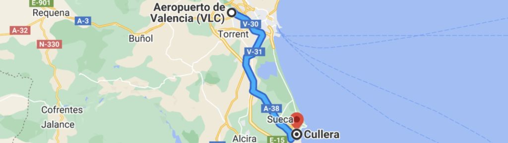 Route Valencia_Cullera 